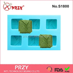 silicone soap tray leaf silicone soap mould