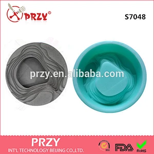 S7048 ashtray shape concrete cement silicone mold for soap