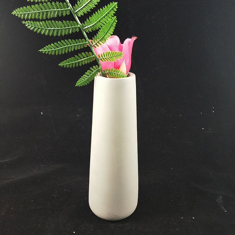 Desktop Decoration High Vase Cement Flower Pot Silicone Mould