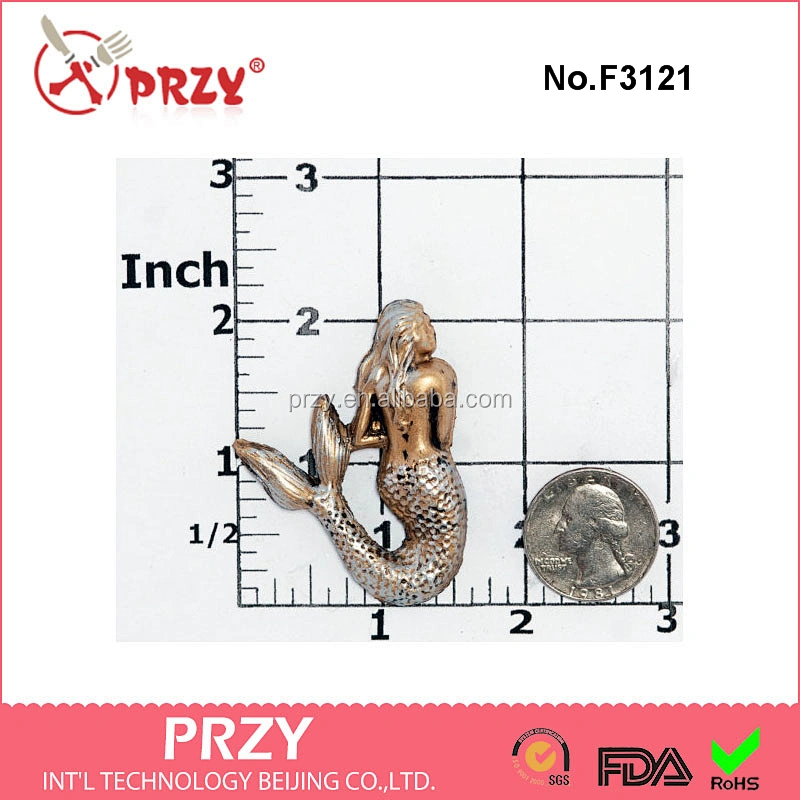 F3121 Mermaid Silicone Mold - Nautical Pirate Mold - Food Safe Fondant Chocolate Candy Mold