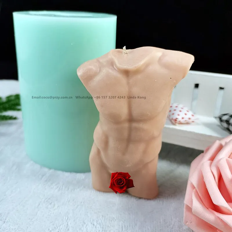 New 3D  Female body Candle mold Male Body soap silica Molds  human Statue Plaster crafts molds  Resin