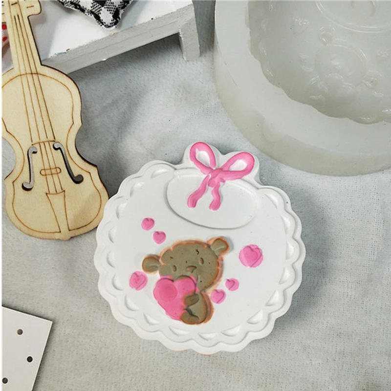 Animal series making resin gypsum aromatherapy tablets silicone mold