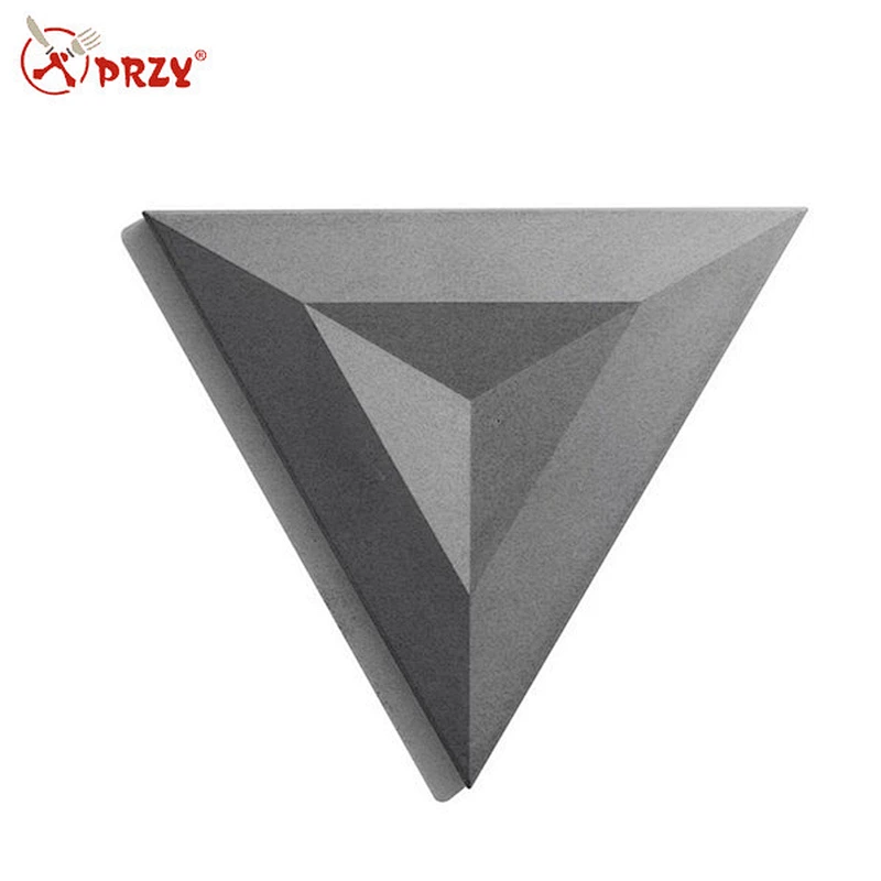 Cement triangle wall tile living room decoration silicone mold