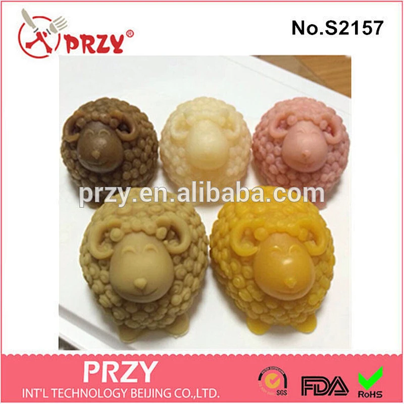 DIY handmade sheep silicone molds for soap making