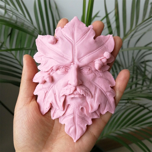 TS0067 Leaf Man Shaped Handmade Custom Soap Silicone Candle Mold of Cartoon Characters Old Father Soap Making
