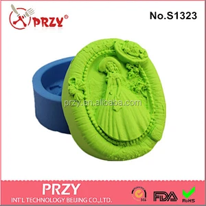 silicone handmade pray boy soap mold
