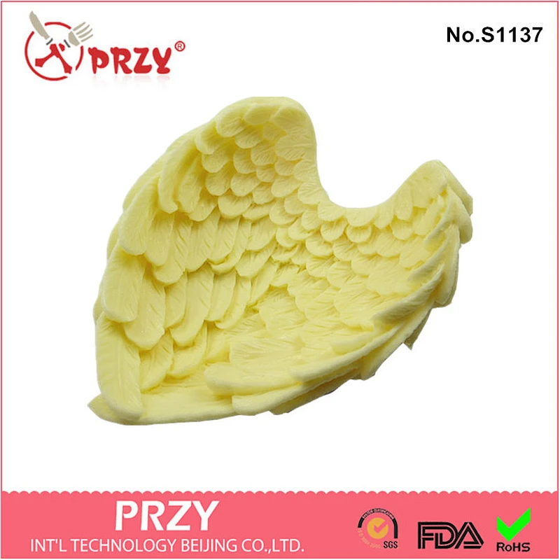 Hot Sale Cake Tools Angel Wings Big Size Cake Decoration Fondant Silicone Mold