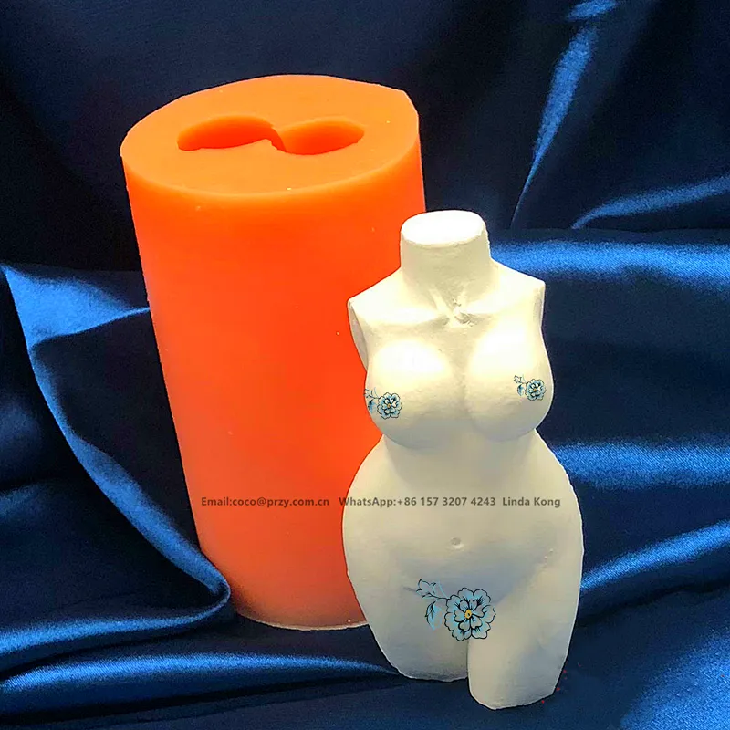 American style 3D  Plump Female  Candle molds Handmade Body Soap silica mold Aroma stone human statue  crafts Molds resin