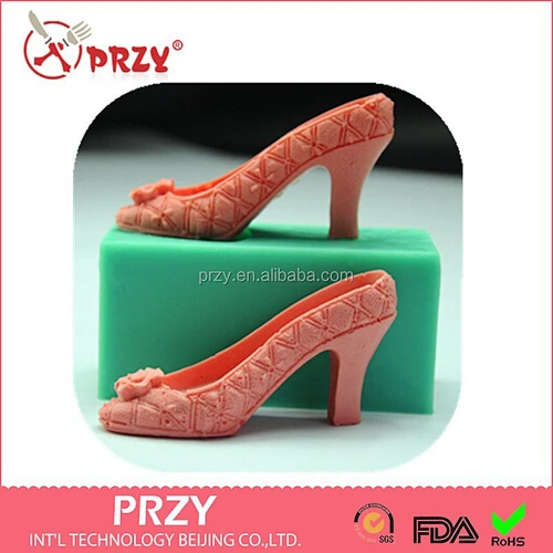 PRZY diy baking tool 3d sexy high-heeled shoes cake silicone mold chocolate mould High heels silicone mold