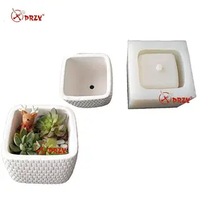 New series cement silicone mold concrete planter pot mould