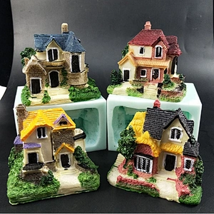 4 styles house modeling series silicone mold