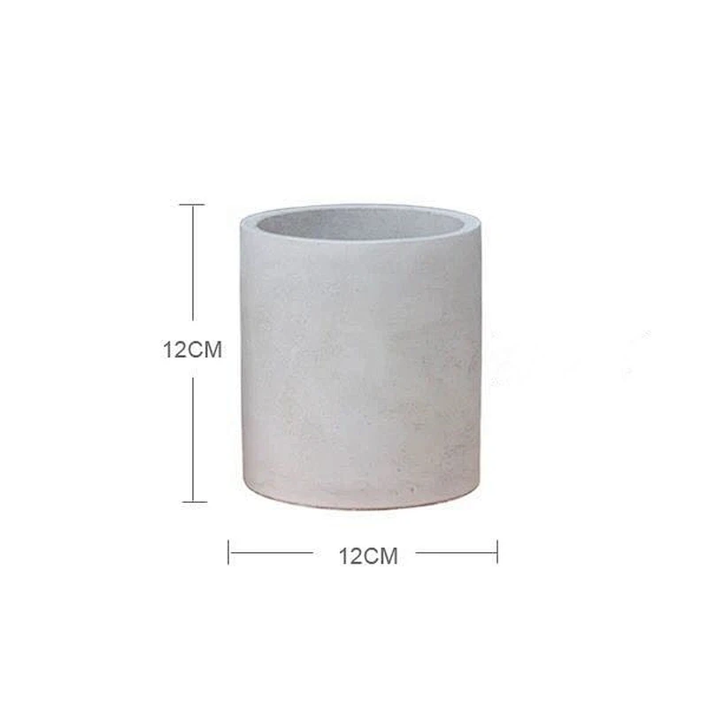 Cement flower pot round Put together mini silicone mold