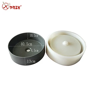 Bathroom household round sink cement wash basin silicone mold