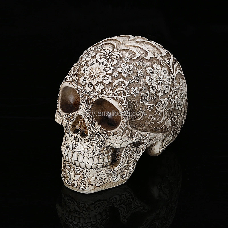 S9123 PRZY flower skull head mold Silicone skull fondant cake molds soap mold jelly ice baking cake molds