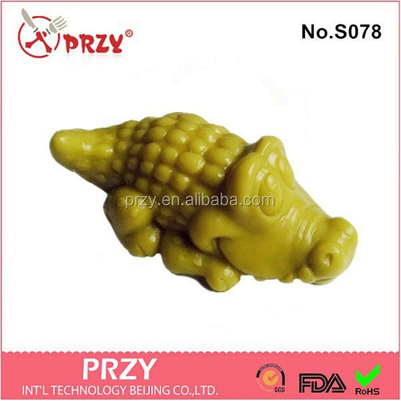 crocodile shape silicone 3d soap mold