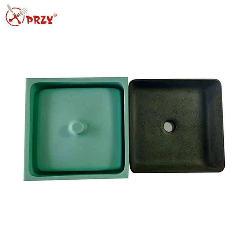 Silicone mold for bathroom household square cement sink