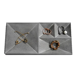 Cement inverted cone Mold  Silicone decorative tray mould concrete jewelry display molds