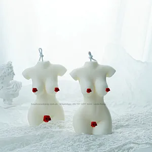Factory price 3D Female Candle molds Silicone  Resin  Male body  Decorations handmade male body soap silica mold