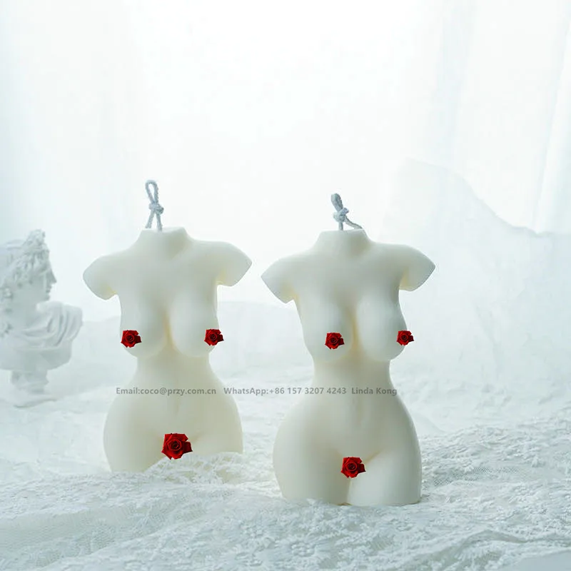 Factory price 3D Female Candle molds Silicone  Resin  Male body  Decorations handmade male body soap silica mold