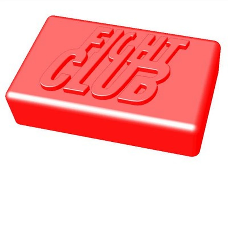 Accept Custom handmade creative fight club soap silicone soap mold for gift