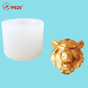 Tiger head 3d silicone mold handmade soap mold GOOD standards silicone soap molds