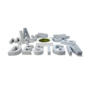 Concrete 26 lphabet cement word decoration wall stickers decoration home craft concrete silicone mold