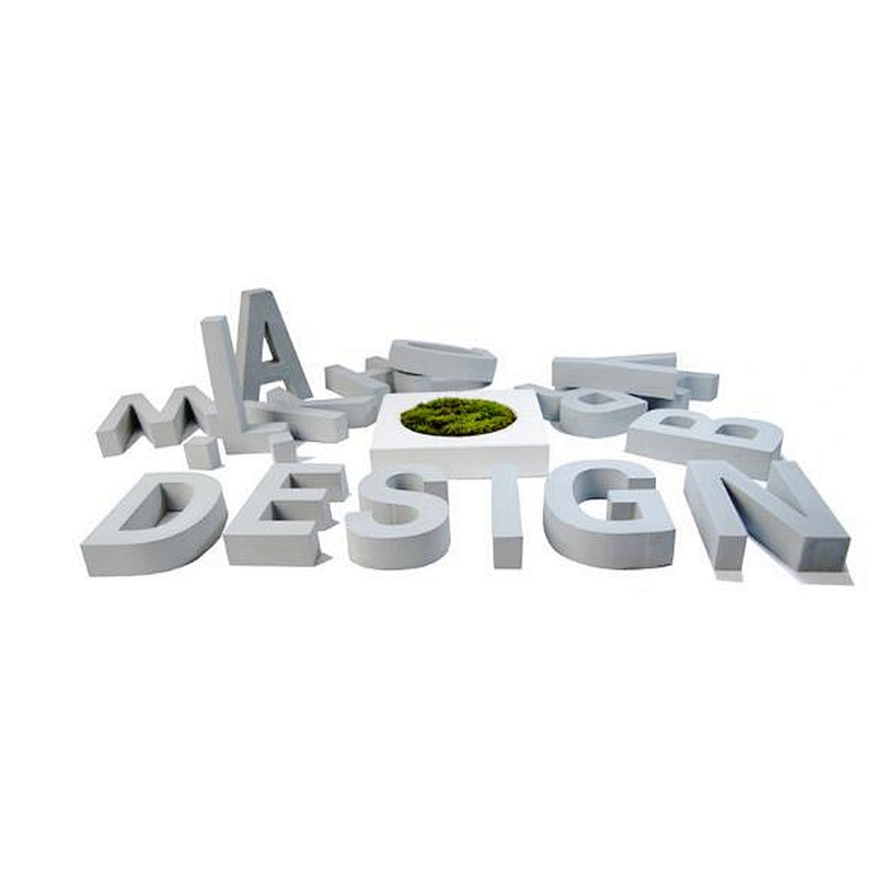 Concrete 26 lphabet cement word decoration wall stickers decoration home craft concrete silicone mold