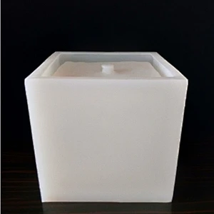 24 cm cube cement flower pot square concrete silicone mold