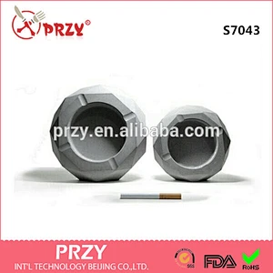 S7043 Polygon Cement concrete ashtray silicone soap mold