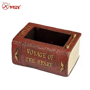 Vintage literature book plant flower pot home decoration silicone mold