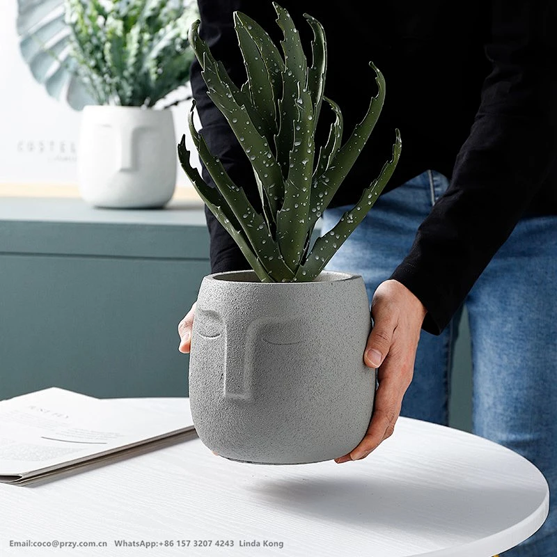 Cement flower pot Molds Handmade Succulent Planters Pot molds Silicone for Concrete Candle holder silica Mold