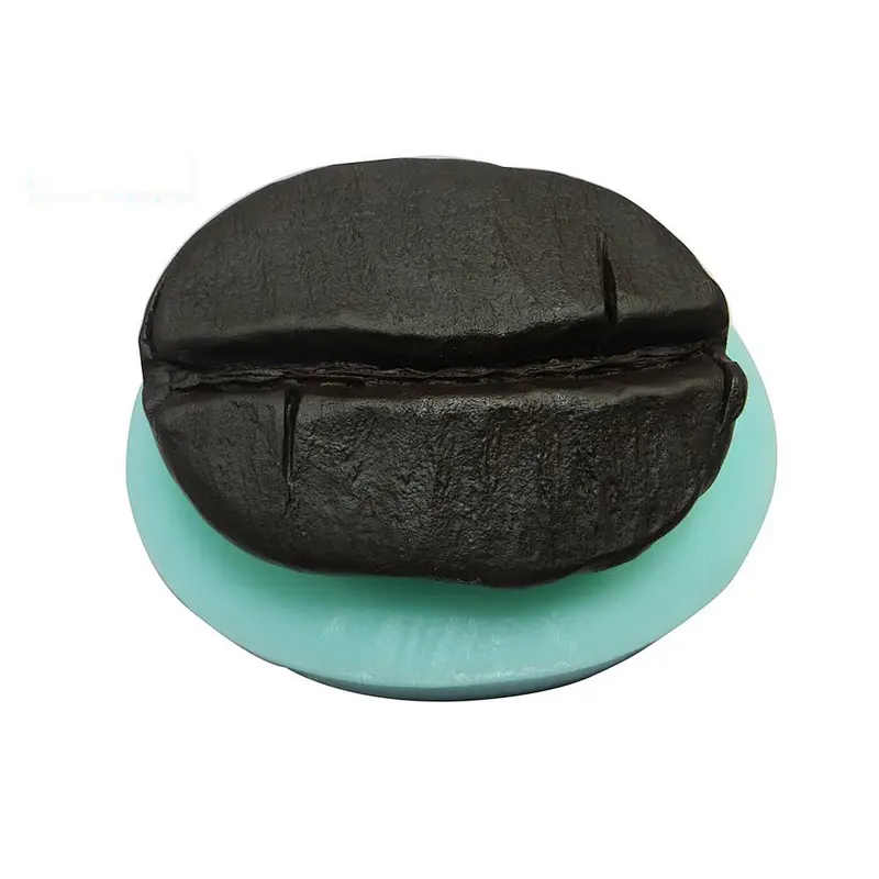 Accept Customized 3D Handmade Realistic Coffee Beans Shaped Candle Silicone Mold For Gift Cake decorating molds