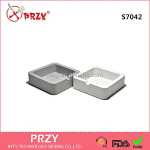 S7042 Creative Cement concrete ashtray silicone soap mold