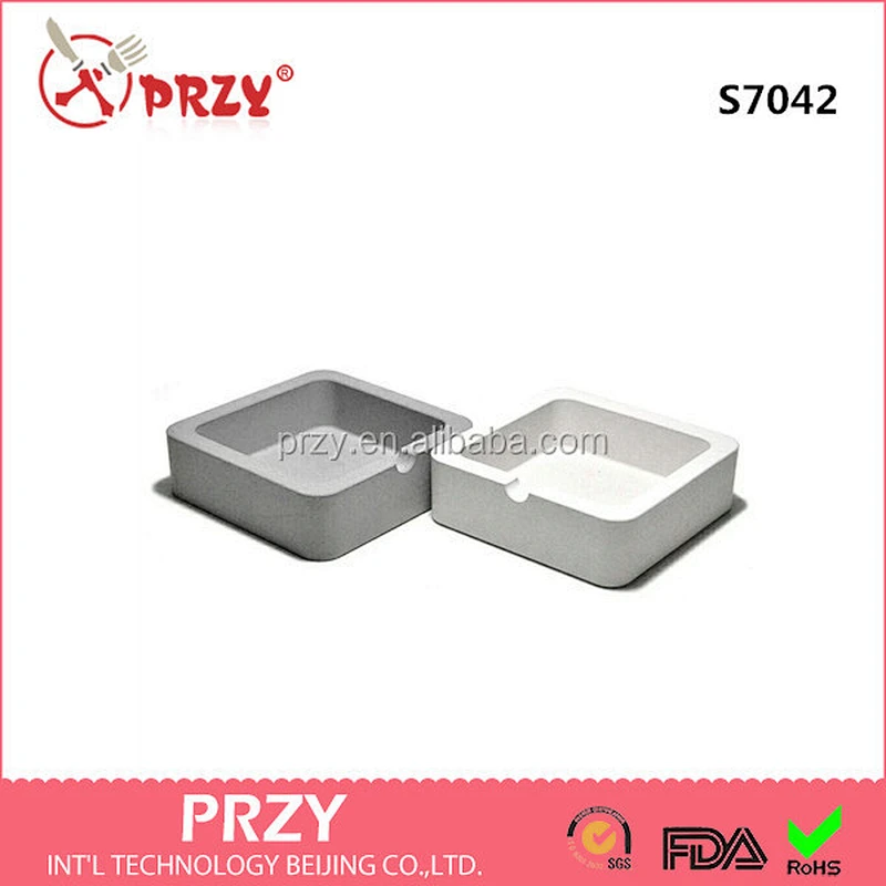 S7042 Creative Cement concrete ashtray silicone soap mold