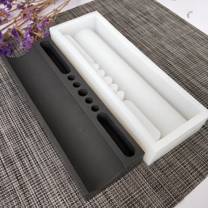 Cement desktop pen holder business card holder silicone mold