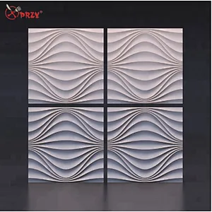 3D Wave Wall Brick Concrete Tile Silicone Mold for Home Decorative Craft Cement Silicone Mold