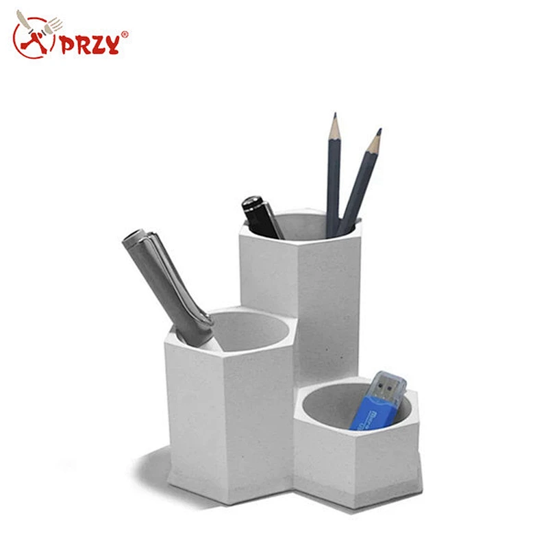 Concrete Creative Pen Holder Storage Box Dresser Jewelry Box Silicone Mould