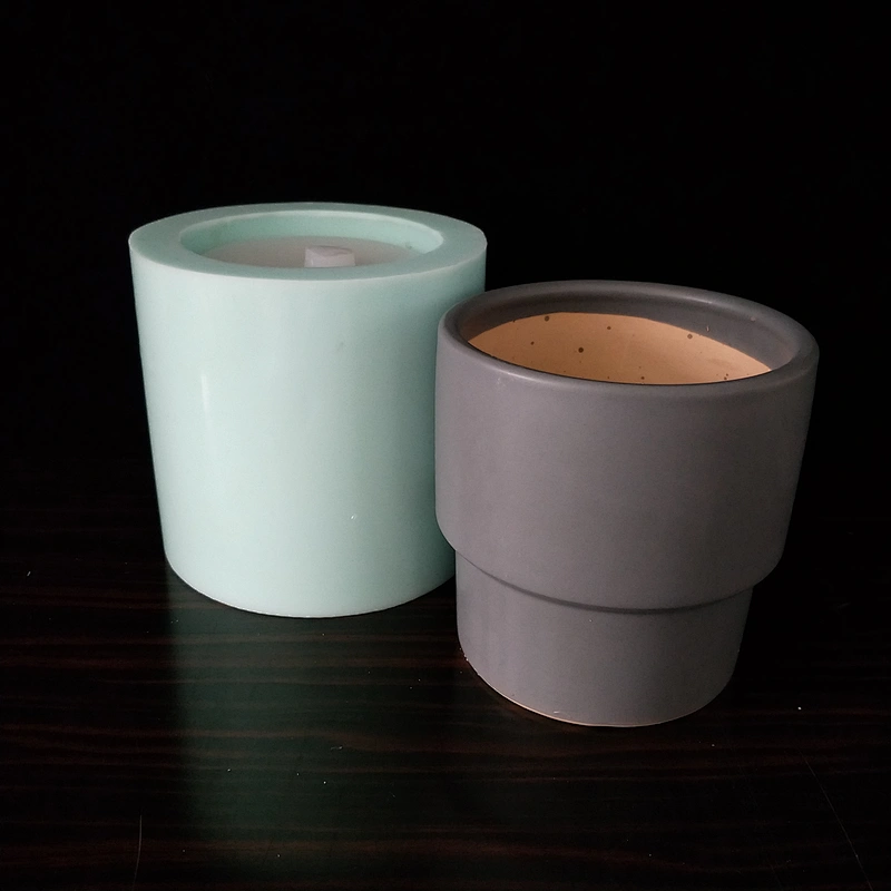 Round shape Concrete Cement Flower Pot DIY Creative Green Plant silicone mold