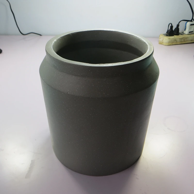 HP0030 Large Size Cylinder Shape Concrete Flower Pot Silicone Mold For Home Decoration
