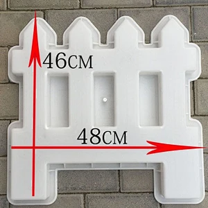 Nordic style fence brick mold cement plastic mold for garden