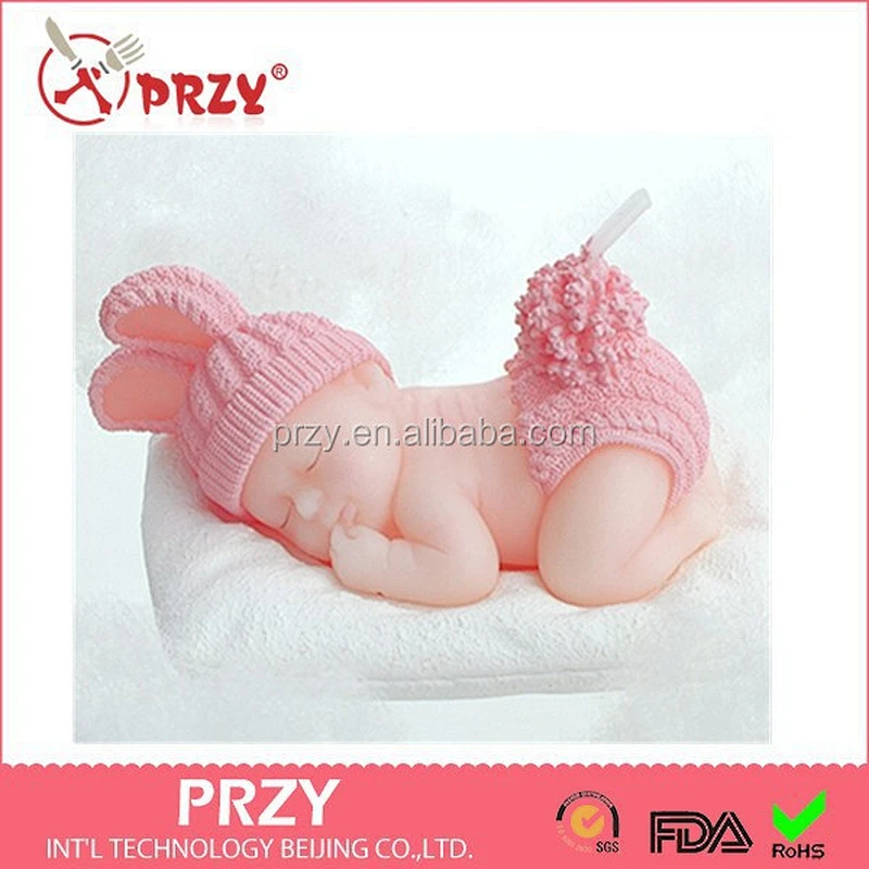 PRZY new baby cake decoration silicone molds and candle mold cake decorating baby silicone molds