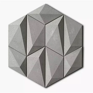 Free collage combination decorative wall concrete tiles silicone mold