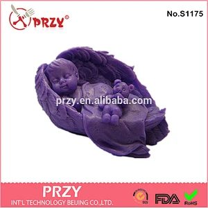 przy angel baby and bear soap mold/ wing shaped soap mold