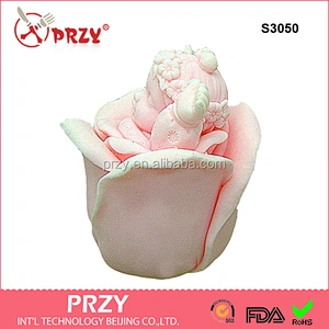 S3050 3d silicone mold soap molds Rose Baby Angel -Girl soap mold
