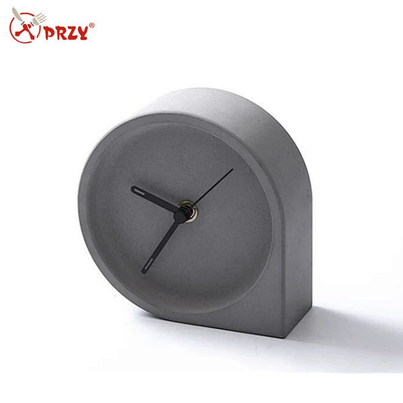 Concrete bedroom cement clock ornament silicone mold