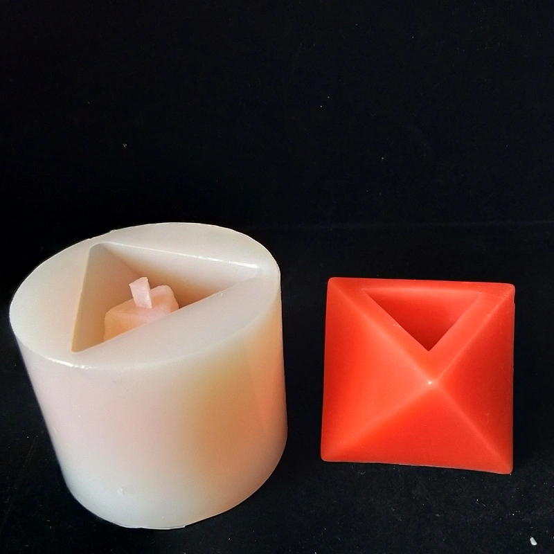Polygonal three-dimensional cement flower pot silicone mold