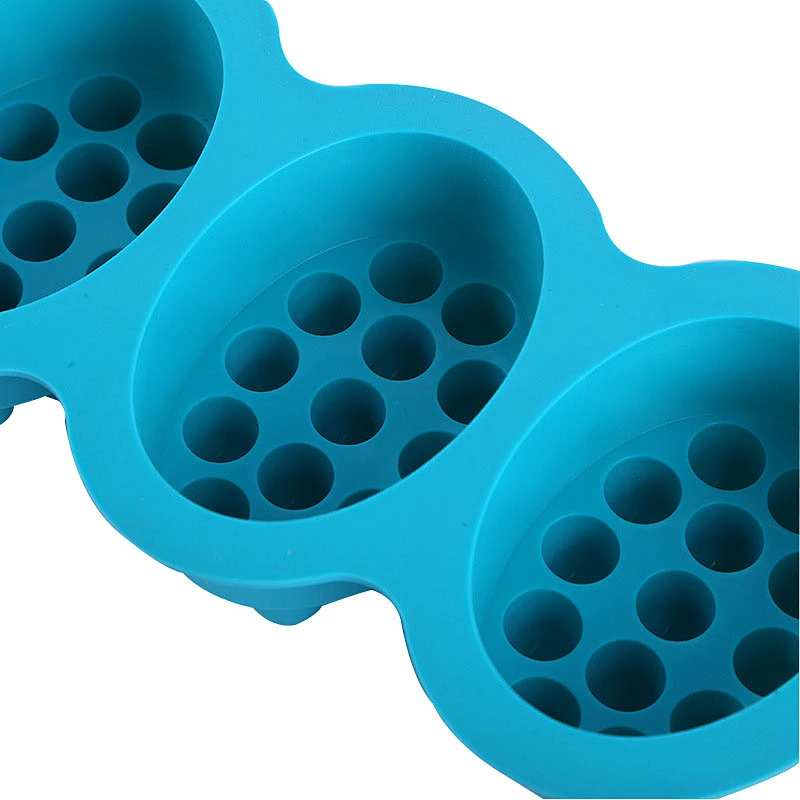 PR378 Cheap Massage Oval Shaped 4 Holes Handmade Soap Factory Directly Supply Silicone Mold