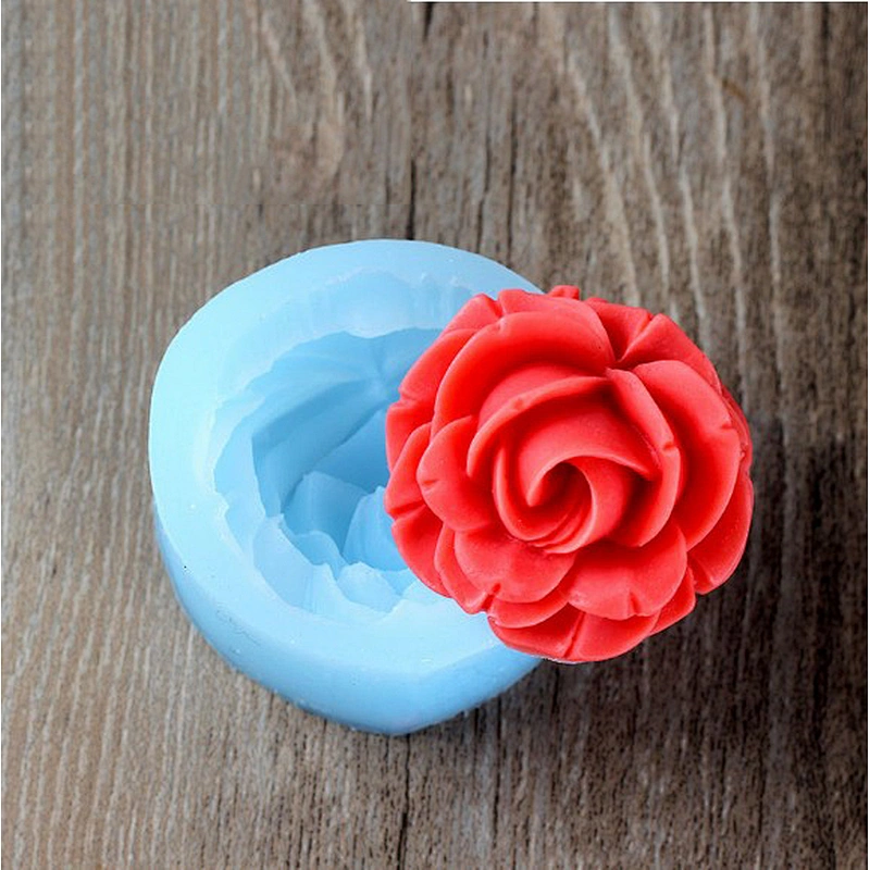 Small size handmade flower shape soap silicone mold for cake baking
