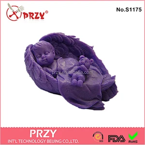 przy angel baby and bear soap mold/ wing shaped soap mold