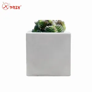 Three sizes of square cement flower pot silicone mold